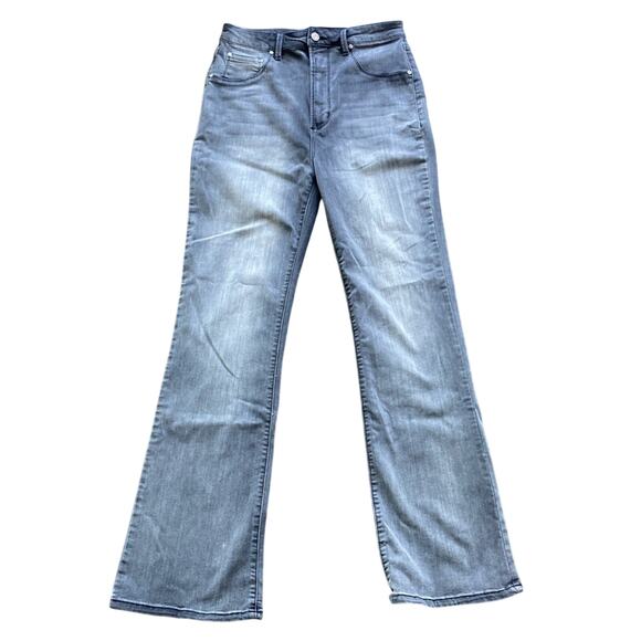 AFRM Huxley Bootcut Jean Womens Sz 32 Grey High Rise Y2K - Picture 1 of 7
